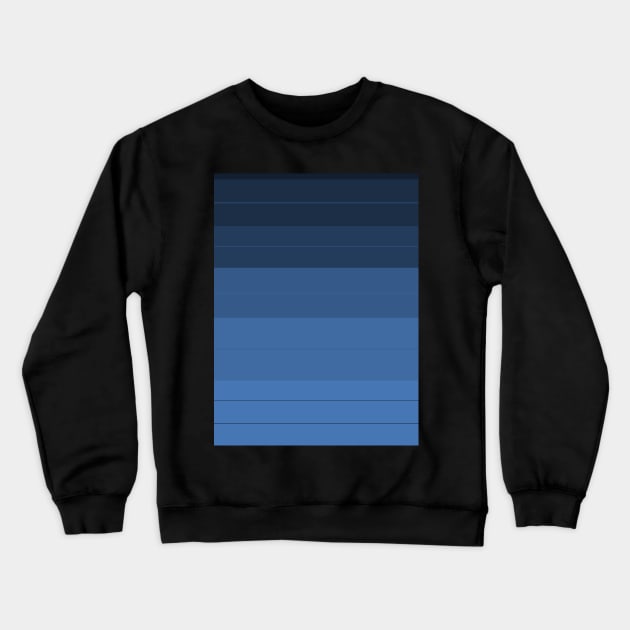 Blue Tones Stripes Crewneck Sweatshirt by Ric1926